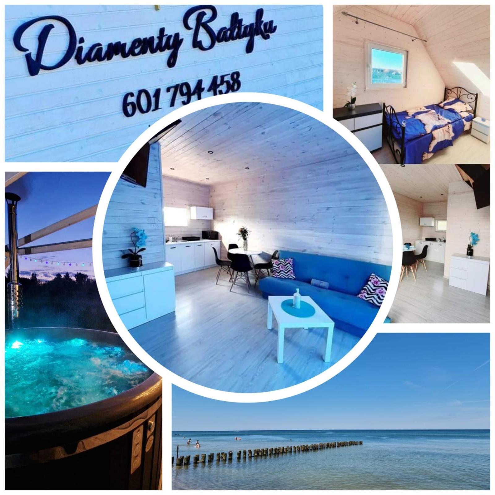 Diamenty Baltyku Domki Wakacyjne Balia Z Jacuzzi Mielenko Extérieur photo